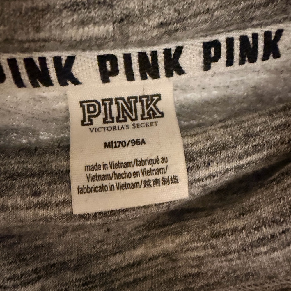 Victoria's Secret PINK Heathered Gray Sweatshirt - Picture 2 of 2